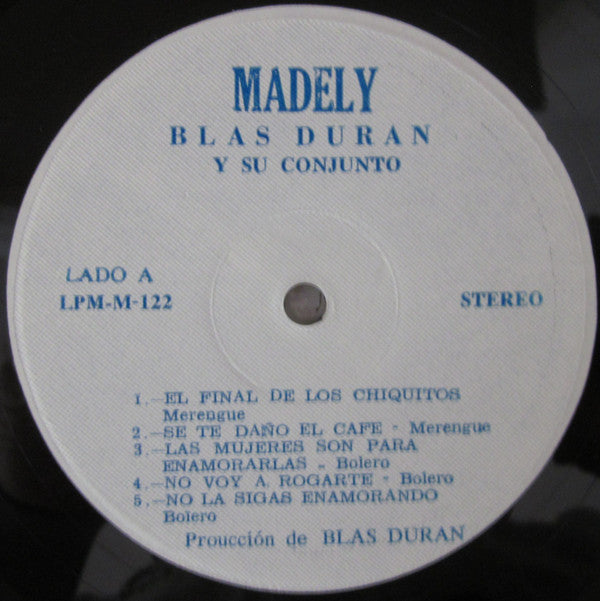 Blas Duran : El Rico Sabor Del Merengue (LP,Album,Stereo)