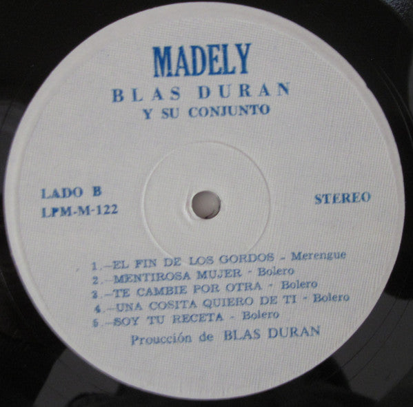Blas Duran : El Rico Sabor Del Merengue (LP,Album,Stereo)