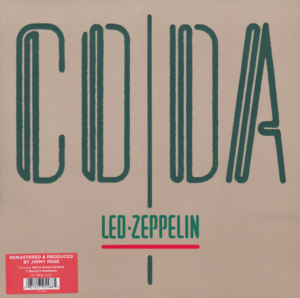 Led Zeppelin : Coda (LP,Album,Reissue,Remastered,Stereo)