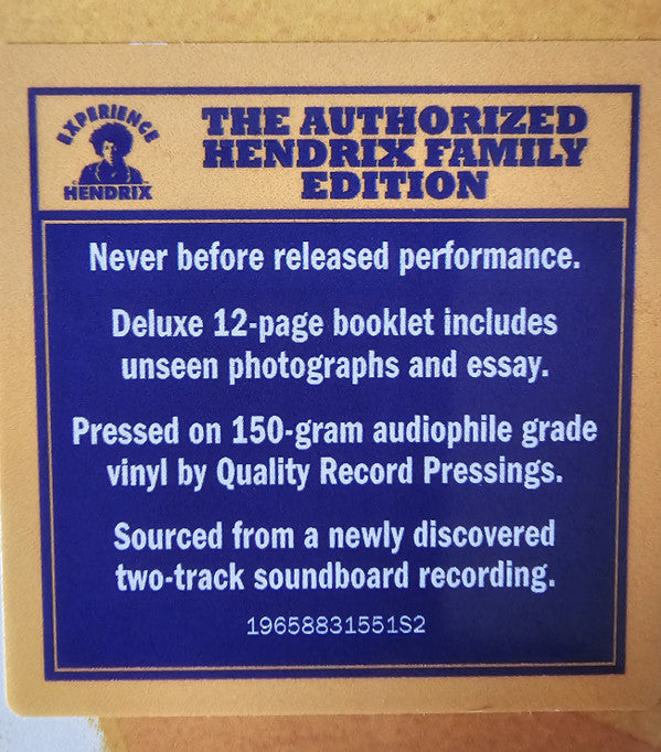 The Jimi Hendrix Experience : Hollywood Bowl August 18, 1967 (LP)