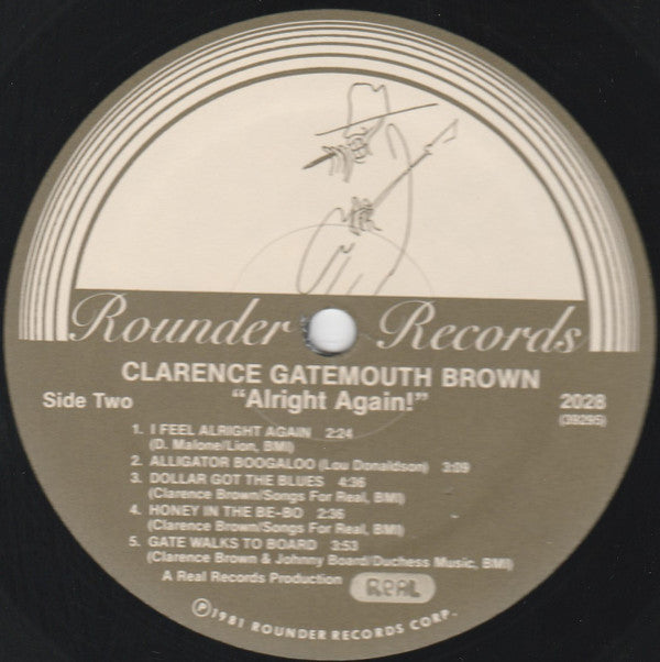Clarence "Gatemouth" Brown : Alright Again! (LP,Album)