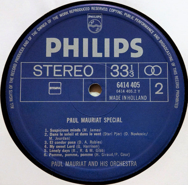 Paul Mauriat And His Orchestra : Paul Mauriat Special (LP,Album)