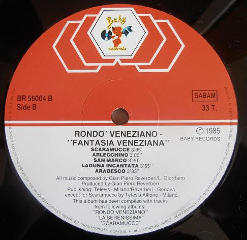 Rondò Veneziano : Fantasia Veneziana (LP,Compilation)