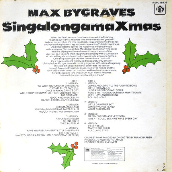 Max Bygraves : SingalongamaXmas (LP,Album)