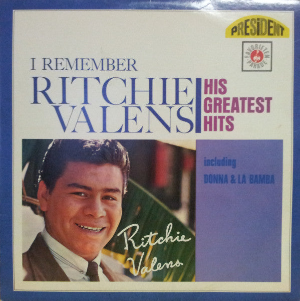 Ritchie Valens : I Remember Ritchie Valens - His Greatest Hits (LP,Compilation,Mono)