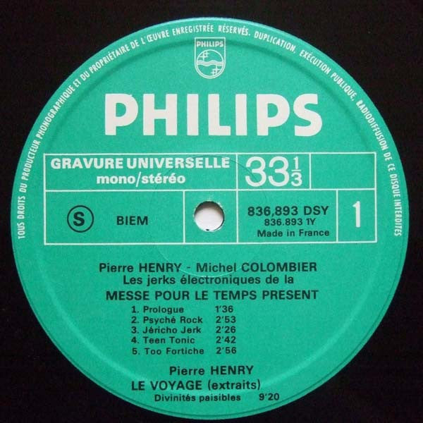 Pierre Henry : Les Jerks Électroniques De La Messe Pour Le Temps Présent Et Musiques Concrètes Pour Maurice Béjart (LP,Album,Compilation,Reissue)