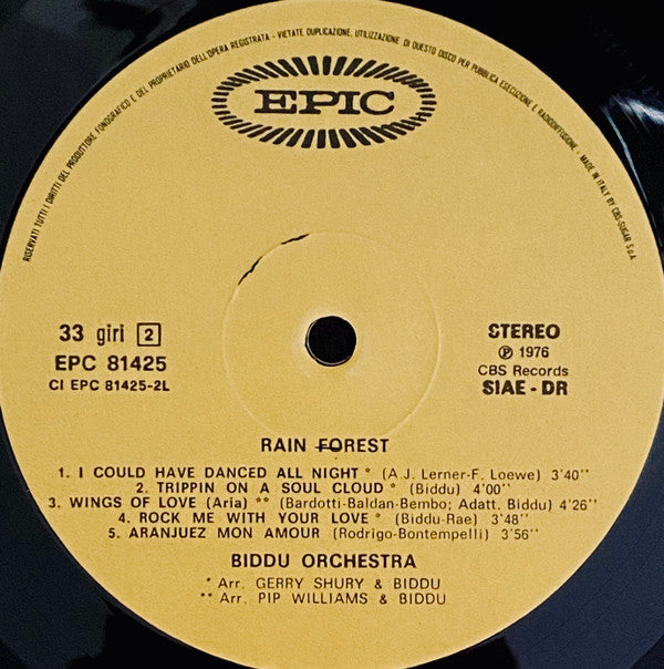 Biddu Orchestra : Rain Forest (LP,Album,Stereo)