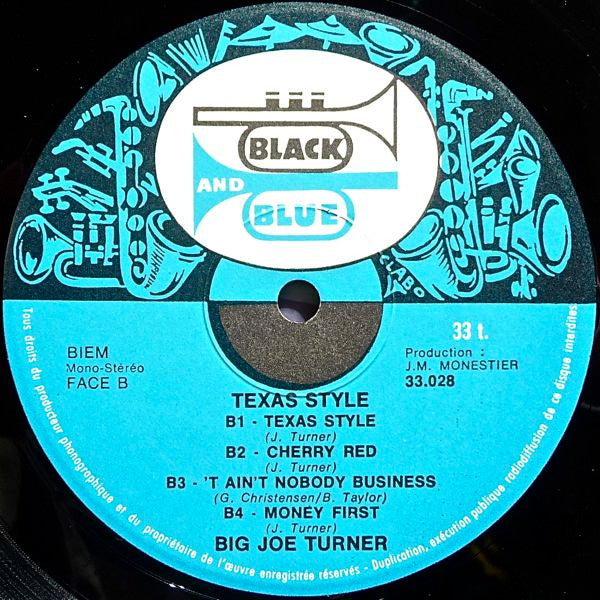 Big Joe Turner : Texas Style (LP,Album)
