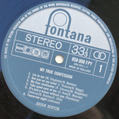 Brook Benton : My True Confession (LP,Compilation)