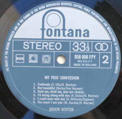 Brook Benton : My True Confession (LP,Compilation)