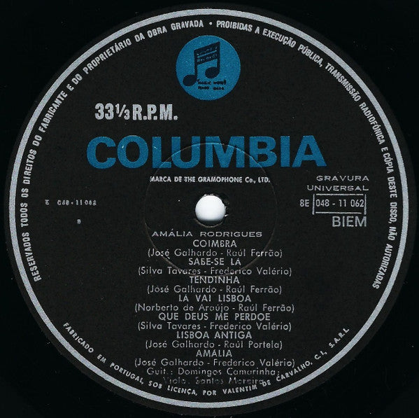 Amália Rodrigues : Amália No Olympia (LP,Album,Stereo)