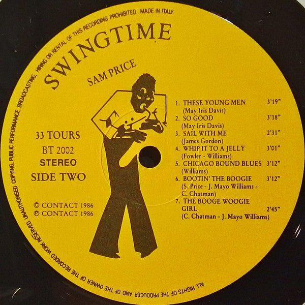 Sammy Price : Singing With Sammy - Vol 1 (1938-1944) (LP,Compilation,Stereo)