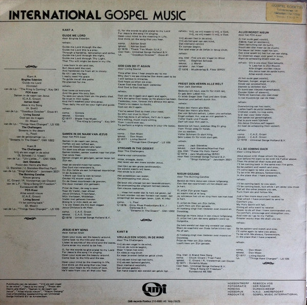 Various : International Gospel Music (LP)