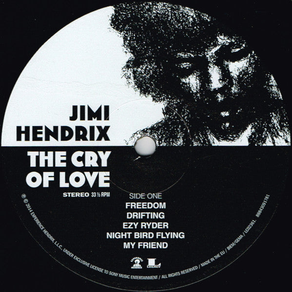 Jimi Hendrix : The Cry Of Love (LP,Album,Reissue)