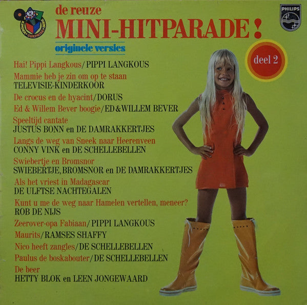 Various : De Reuze Mini-Hitparade! Deel 2 (LP,Compilation,Stereo,Mono)