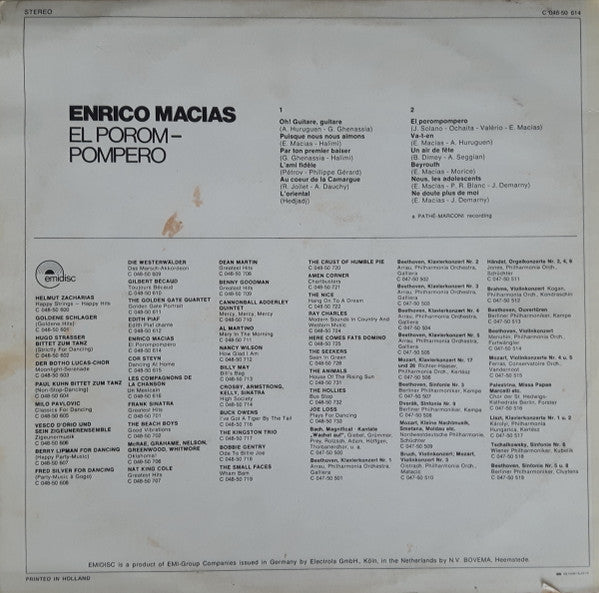 Enrico Macias : El Porom-Pompero (LP,Compilation)