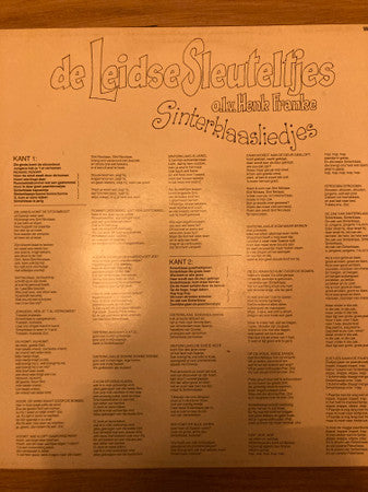 De Leidse Sleuteltjes : Sinterklaasliedjes (LP,Album)