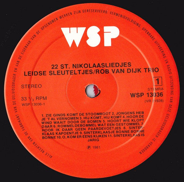 De Leidse Sleuteltjes : Sinterklaasliedjes (LP,Album)