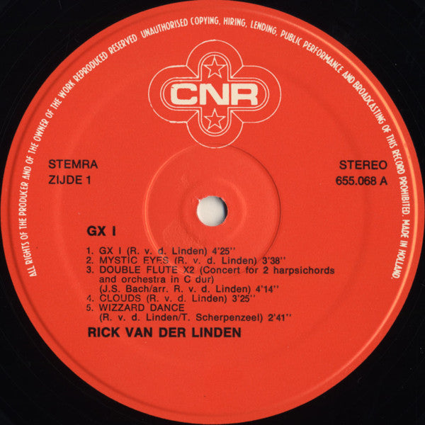 Rick van der Linden : GX 1 (LP,Album)