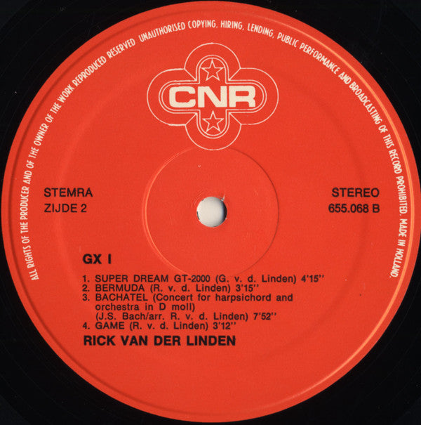 Rick van der Linden : GX 1 (LP,Album)