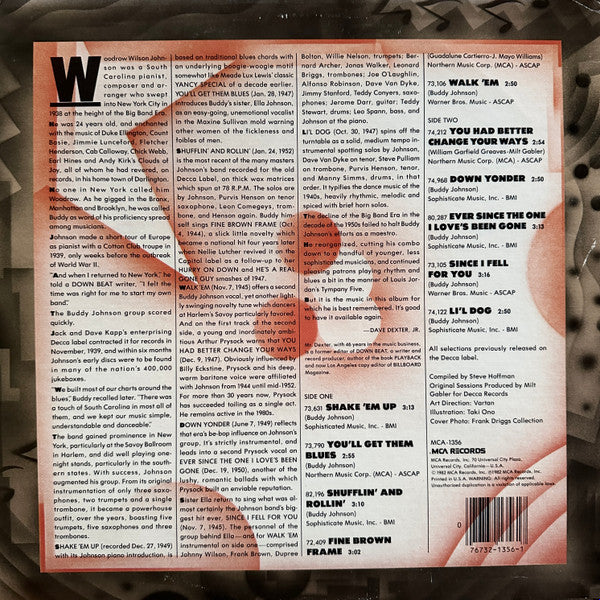 Buddy Johnson And His Orchestra : Fine Brown Frame (LP,Compilation)