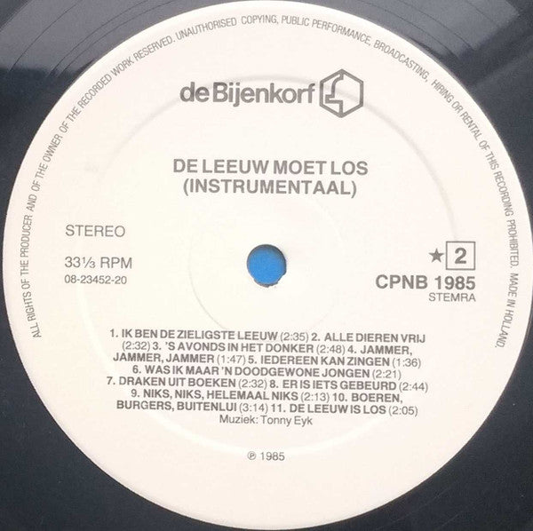 Tonny Eyk : De Leeuw Moet Los! Kindermusical (LP,Album,Stereo)