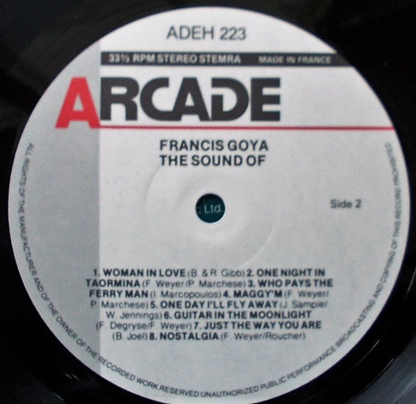 Francis Goya : The Sound Of Francis Goya (LP,Album)