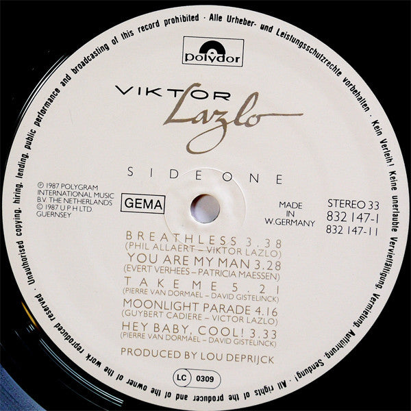 Viktor Lazlo : Viktor Lazlo (LP,Album)