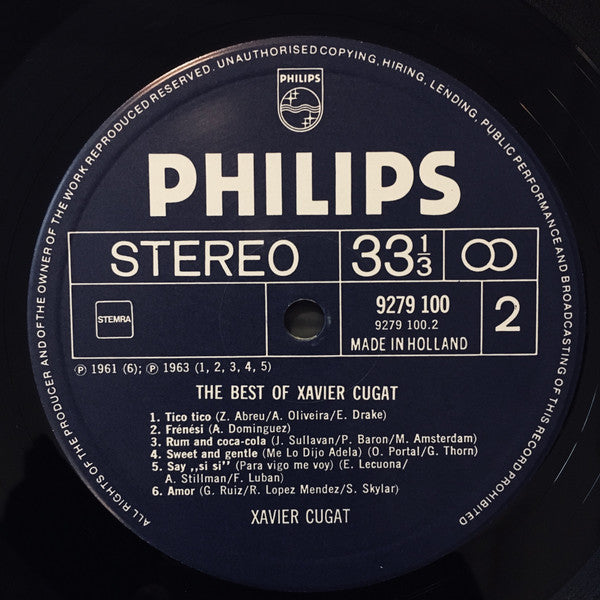 Xavier Cugat : The Best Of Xavier Cugat (LP,Compilation)