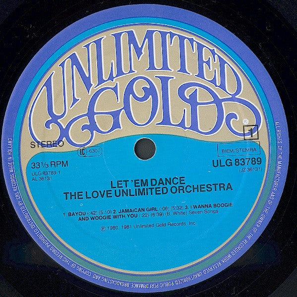 Love Unlimited Orchestra : Let 'Em Dance (LP,Album)