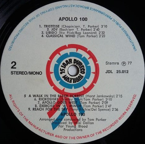 Apollo 100 : The Best Of Apollo 100 (LP,Compilation)