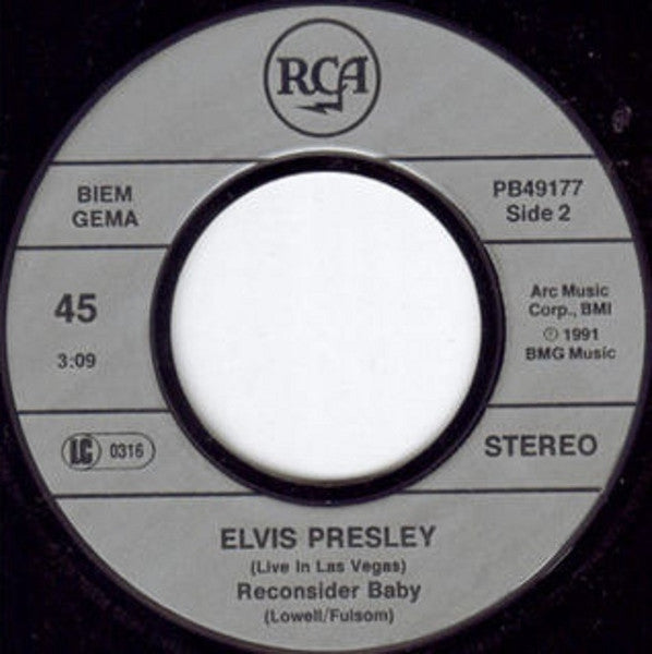 Elvis Presley : Are You Lonesome Tonight (The Famous "Laughing Version") (7")