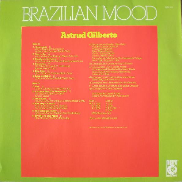 Astrud Gilberto : Brazilian Mood (LP,Compilation)