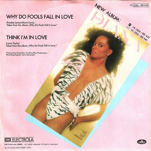 Diana Ross : Why Do Fools Fall In Love (7",45 RPM,Single,Stereo)