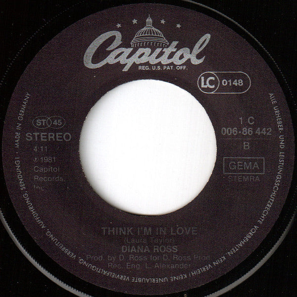 Diana Ross : Why Do Fools Fall In Love (7",45 RPM,Single,Stereo)