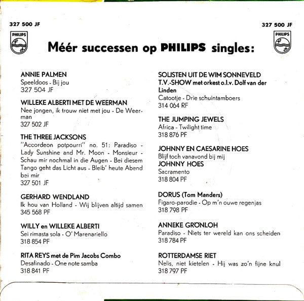 Anneke Grönloh : Soerabaja / Mario (7",45 RPM,Single,Mono)