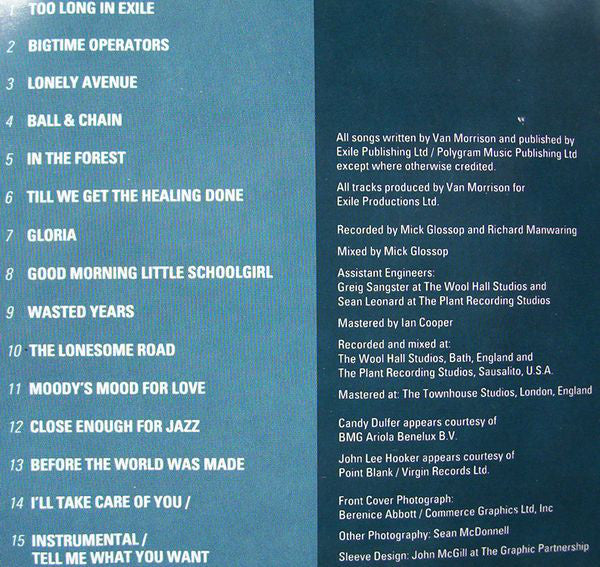 Van Morrison : Too Long In Exile (Album)