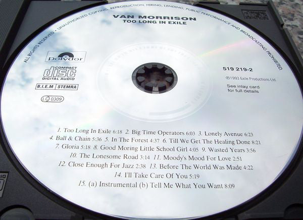 Van Morrison : Too Long In Exile (Album)