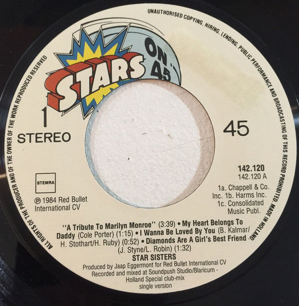 Star Sisters, The : A Tribute To Marilyn Monroe (7",45 RPM,Single)