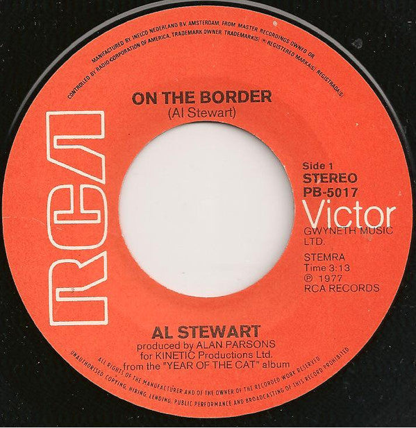 Al Stewart : On The Border (7",45 RPM,Single)