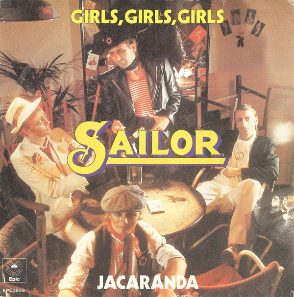 Sailor : Girls, Girls, Girls (7",45 RPM,Single,Stereo)