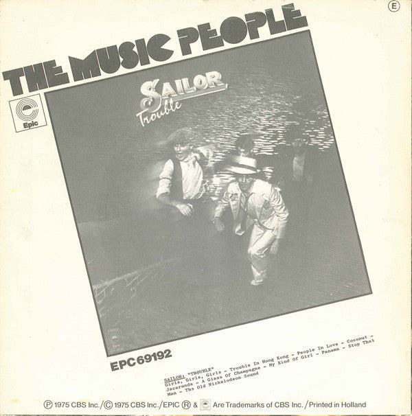 Sailor : Girls, Girls, Girls (7",45 RPM,Single,Stereo)