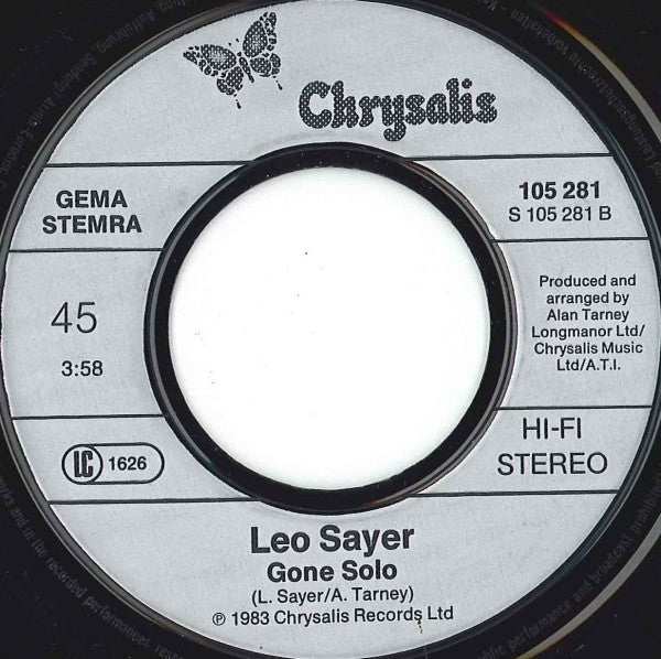 Leo Sayer : Orchard Road (7",45 RPM,Single)
