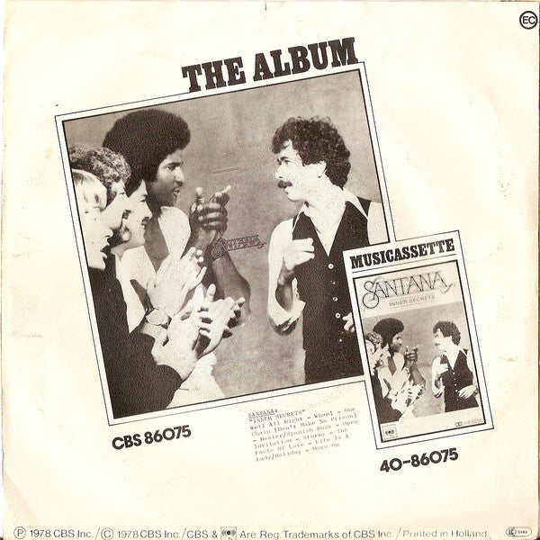 Santana : Well All Right / Wham! (7",Single)