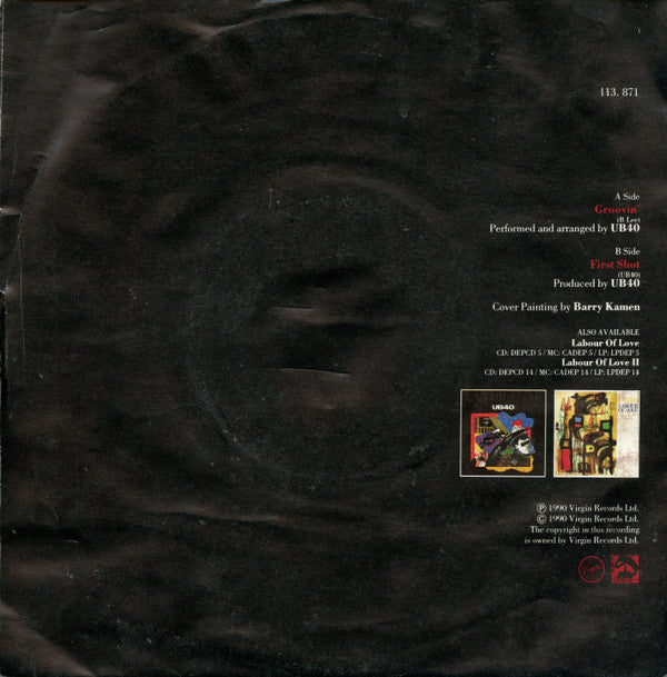 UB40 : Groovin' (7",45 RPM)