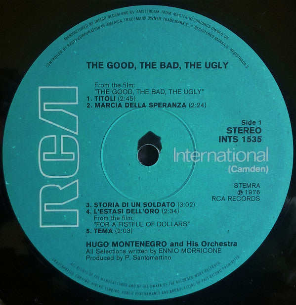 Hugo Montenegro : The Good, The Bad, The Ugly (LP,Album)