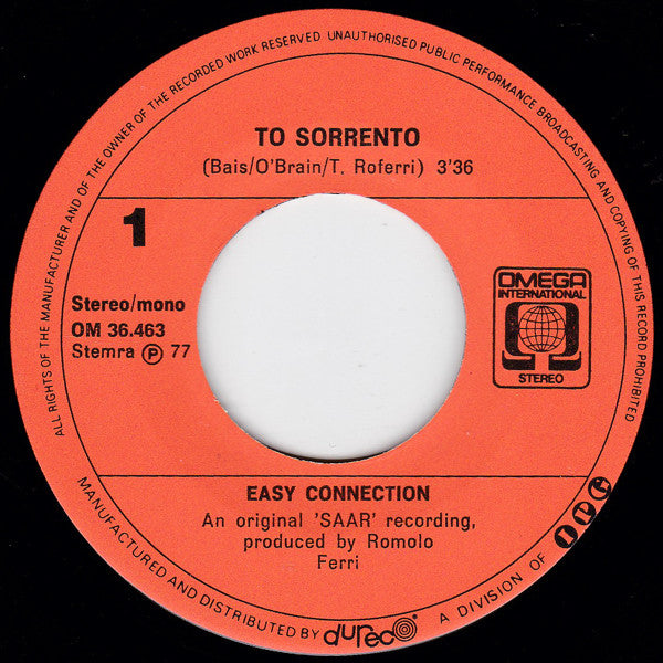Easy Connection : To Sorrento (7",45 RPM,Single)
