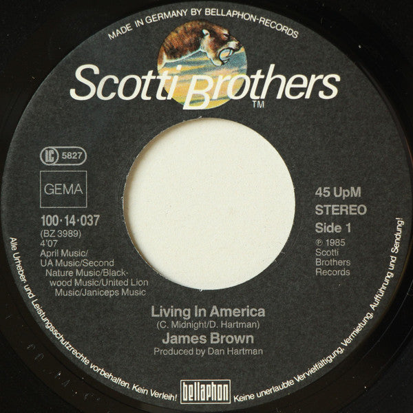 James Brown : Living In America   (7",45 RPM,Single,Stereo)