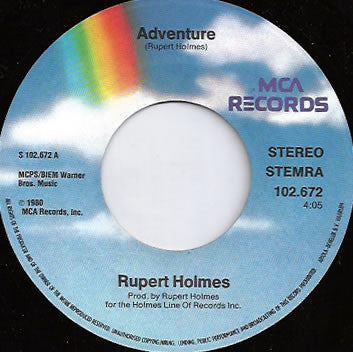 Rupert Holmes : Adventure (7",45 RPM)