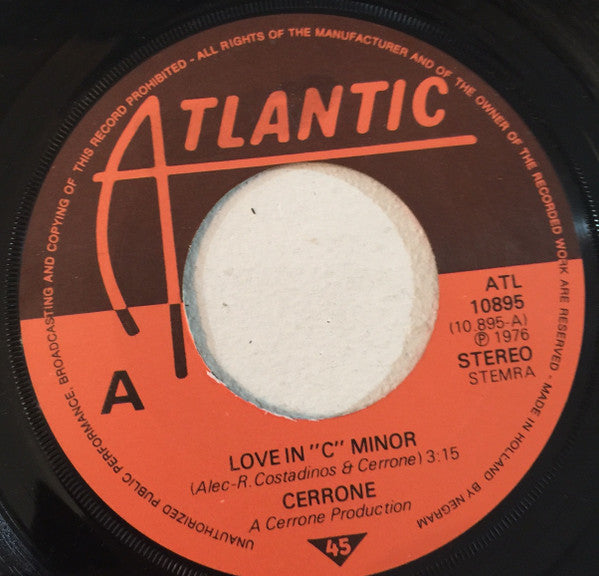 Cerrone : Love In C Minor (7",45 RPM,Single,Stereo)